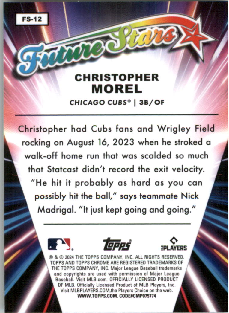 2024 Topps Chrome Future Stars Baseball Card Pick (Inserts) - Picture 25 of 41