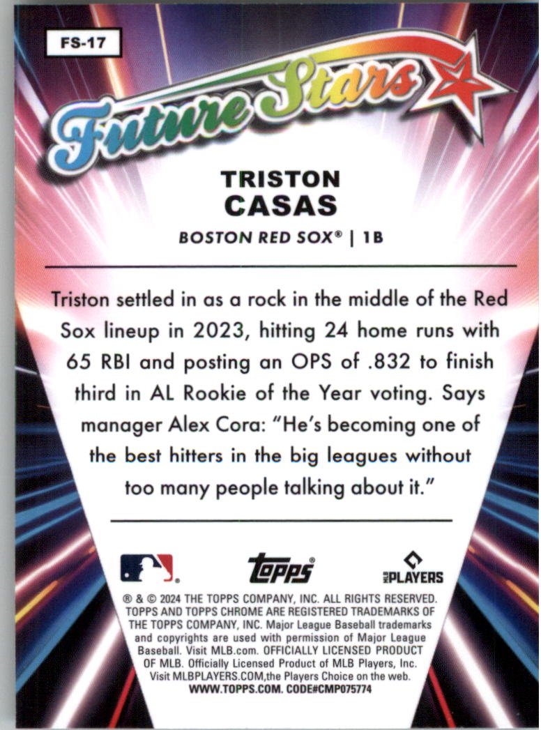 2024 Topps Chrome Future Stars Baseball Card Pick (Inserts) - Picture 35 of 41