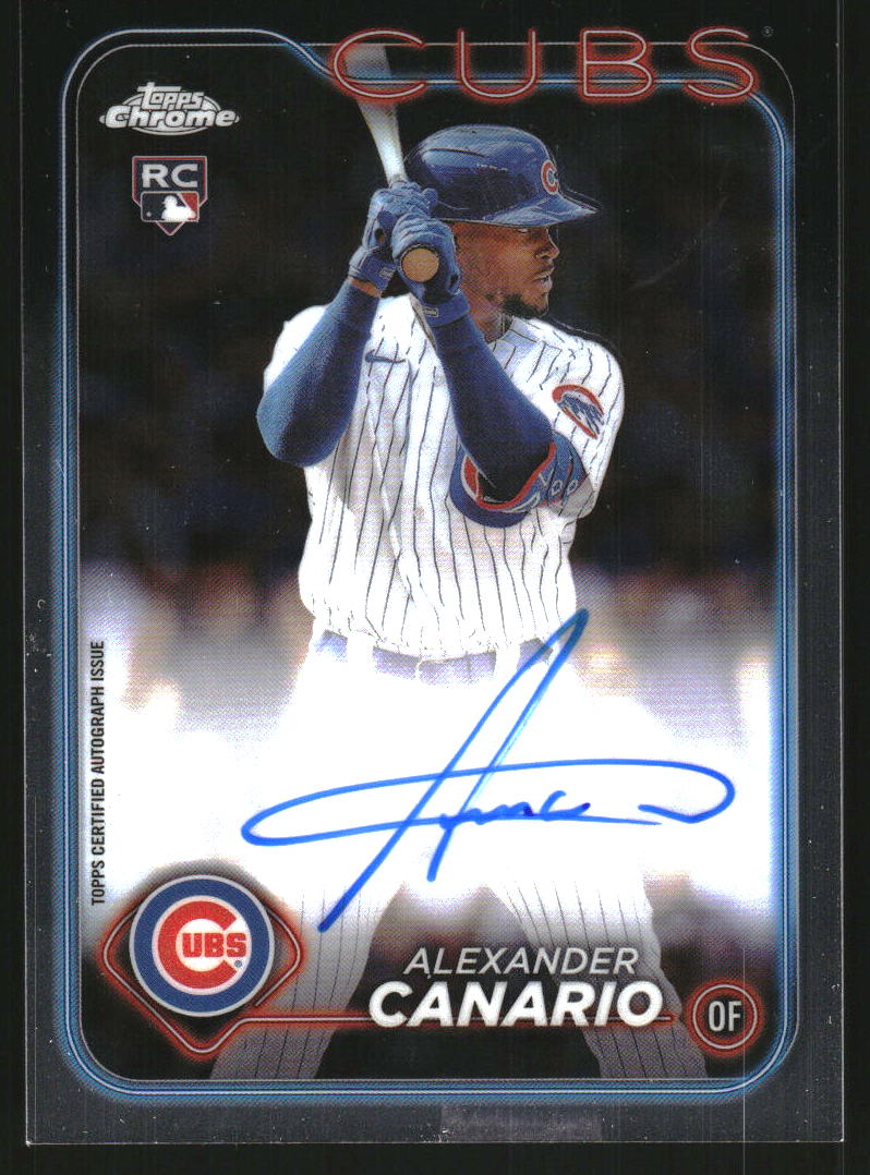 2024 Topps Chrome Rookie Autographs #RAAC Alexander Canario Auto