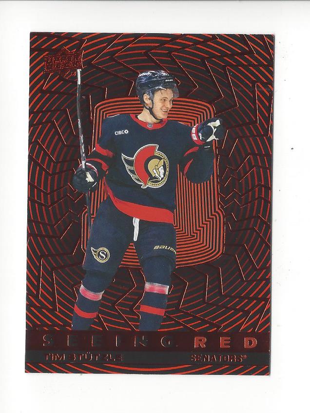 2023-24 Upper Deck Hockey Seeing Red Insert Singles - You Choose