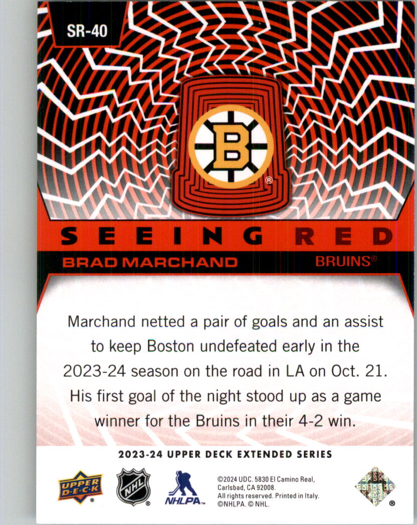 2023-24 Upper Deck Seeing Red Hockey Card Pick (Inserts)