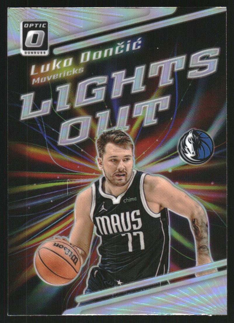 2023-24 Donruss Optic Lights Out Holo #3 Luka Doncic