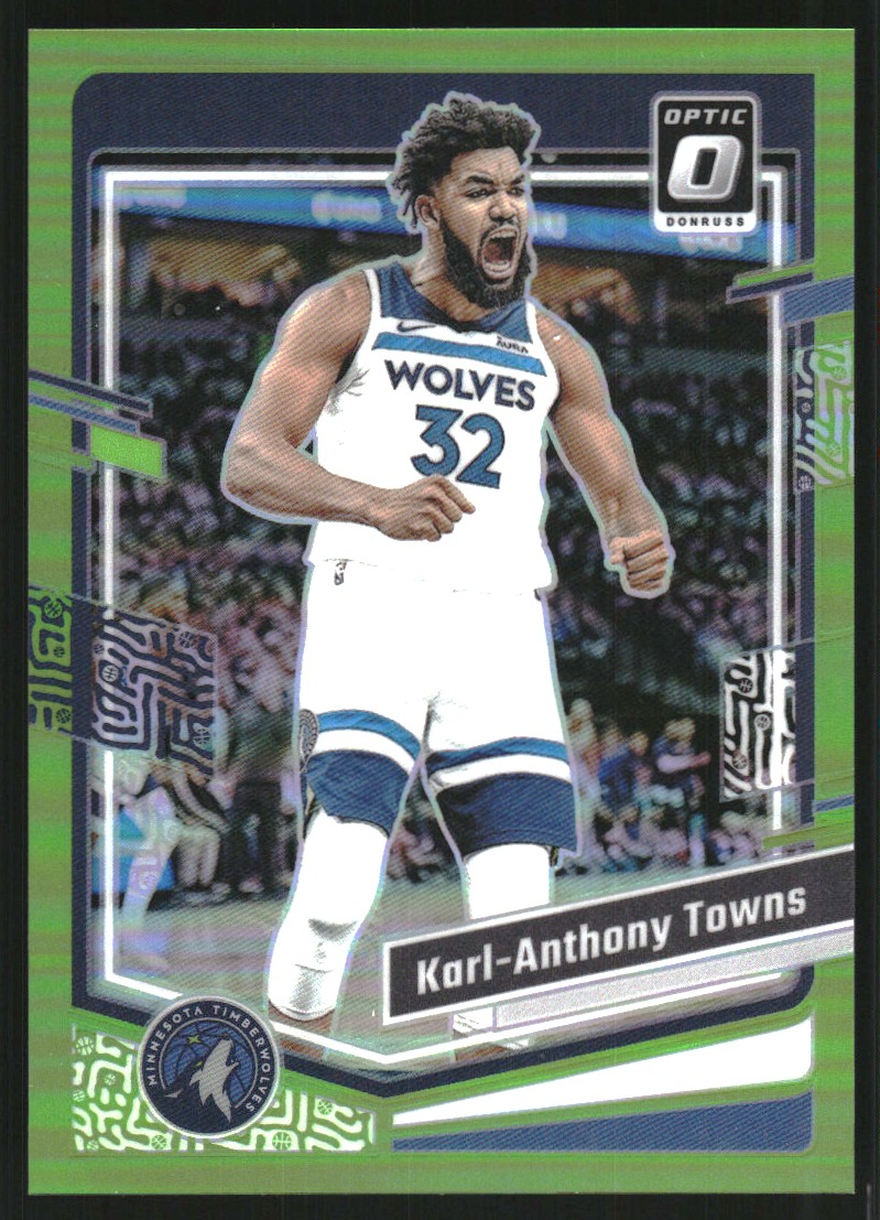 2023-24 Donruss Optic Lime Green #179 Karl-Anthony Towns