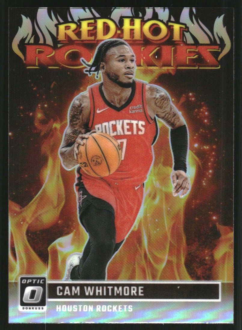 2023-24 Donruss Optic Red Hot Rookies Holo #1 Cam Whitmore
