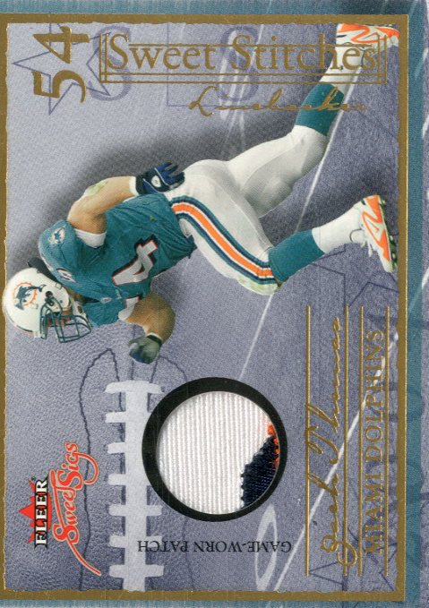 2004 Fleer Sweet Sigs Sweet Stitches Jersey Patches Gold #ZT Zach Thomas