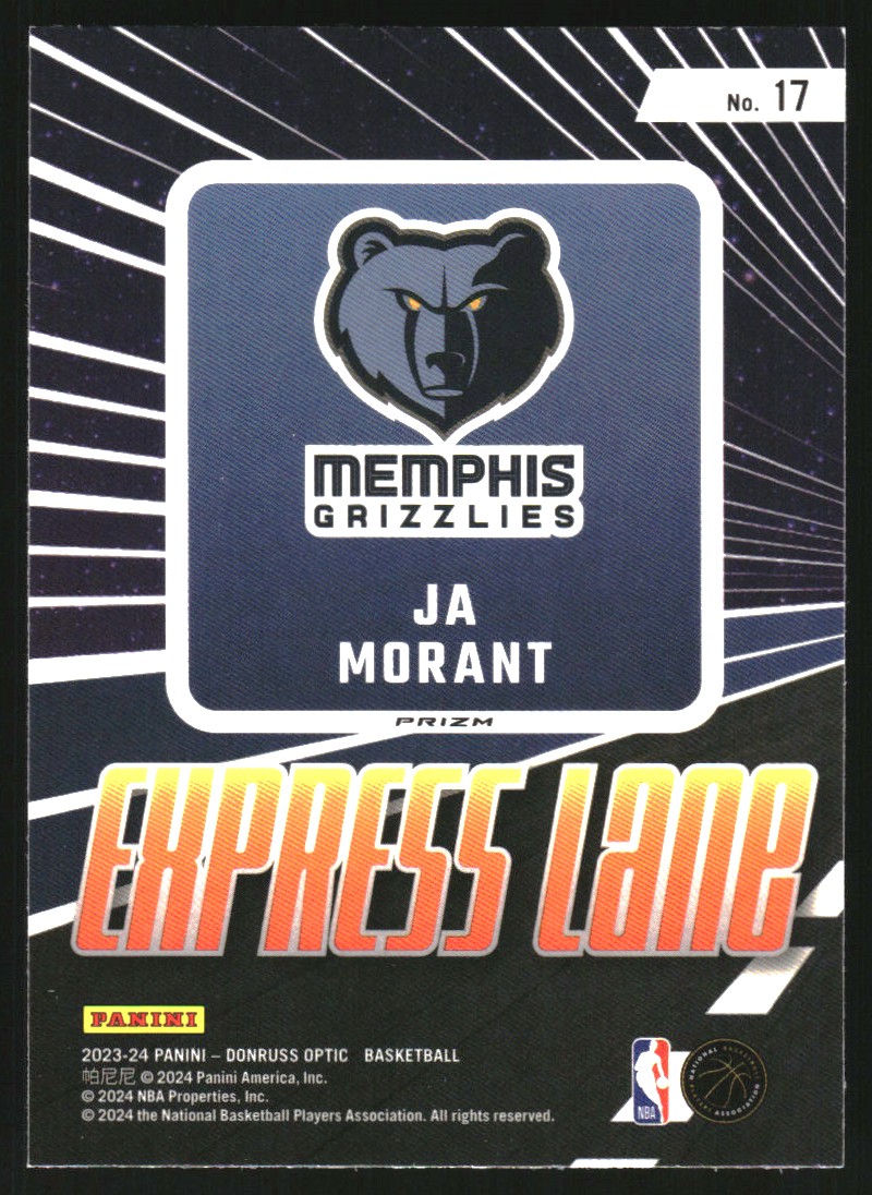 2023-24 Donruss Optic Express Lane Holo #17 Ja Morant