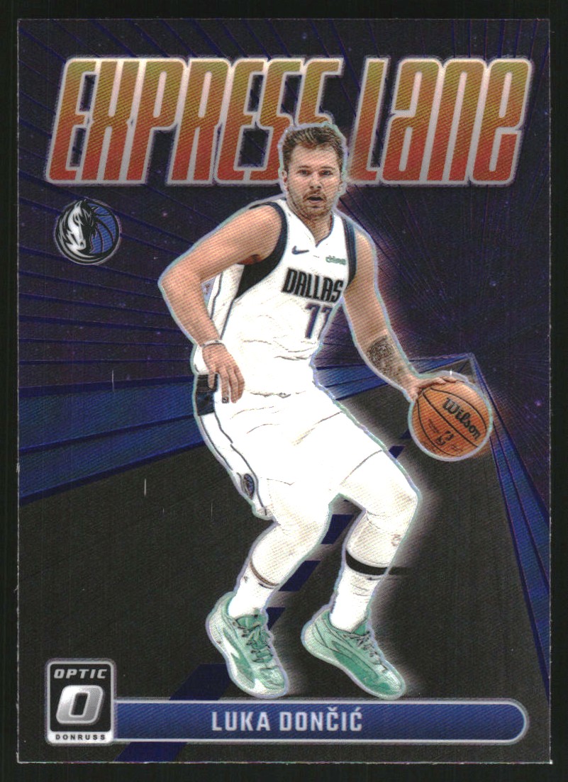 2023-24 Donruss Optic Express Lane Purple #13 Luka Doncic