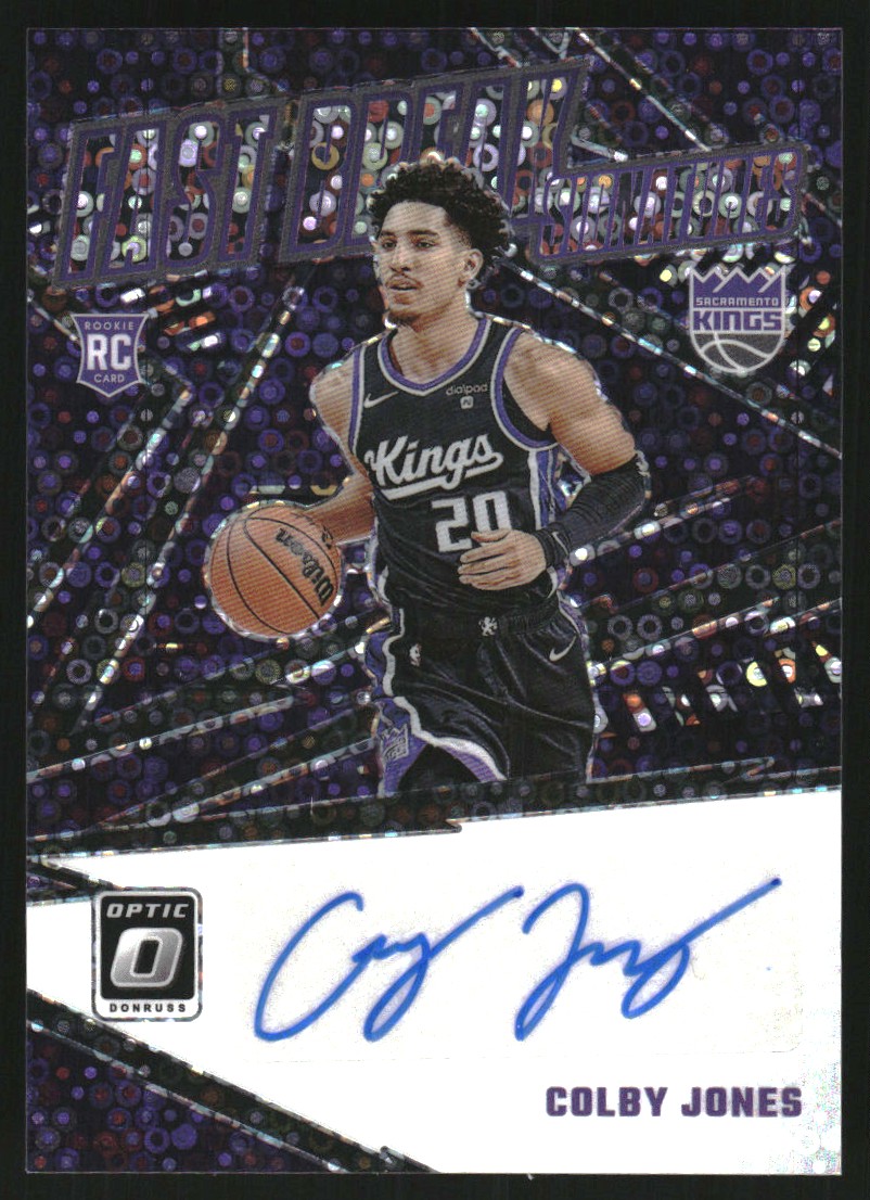 2023-24 Donruss Optic Fast Break Signatures #54 Colby Jones