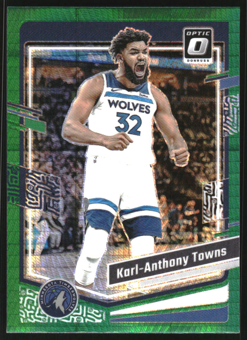 2023-24 Donruss Optic Hyper Green #179 Karl-Anthony Towns