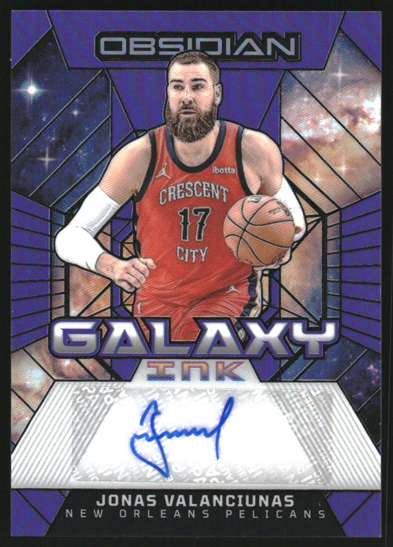 2023-24 Panini Obsidian Galaxy Ink Electric Etch Purple Flood #10