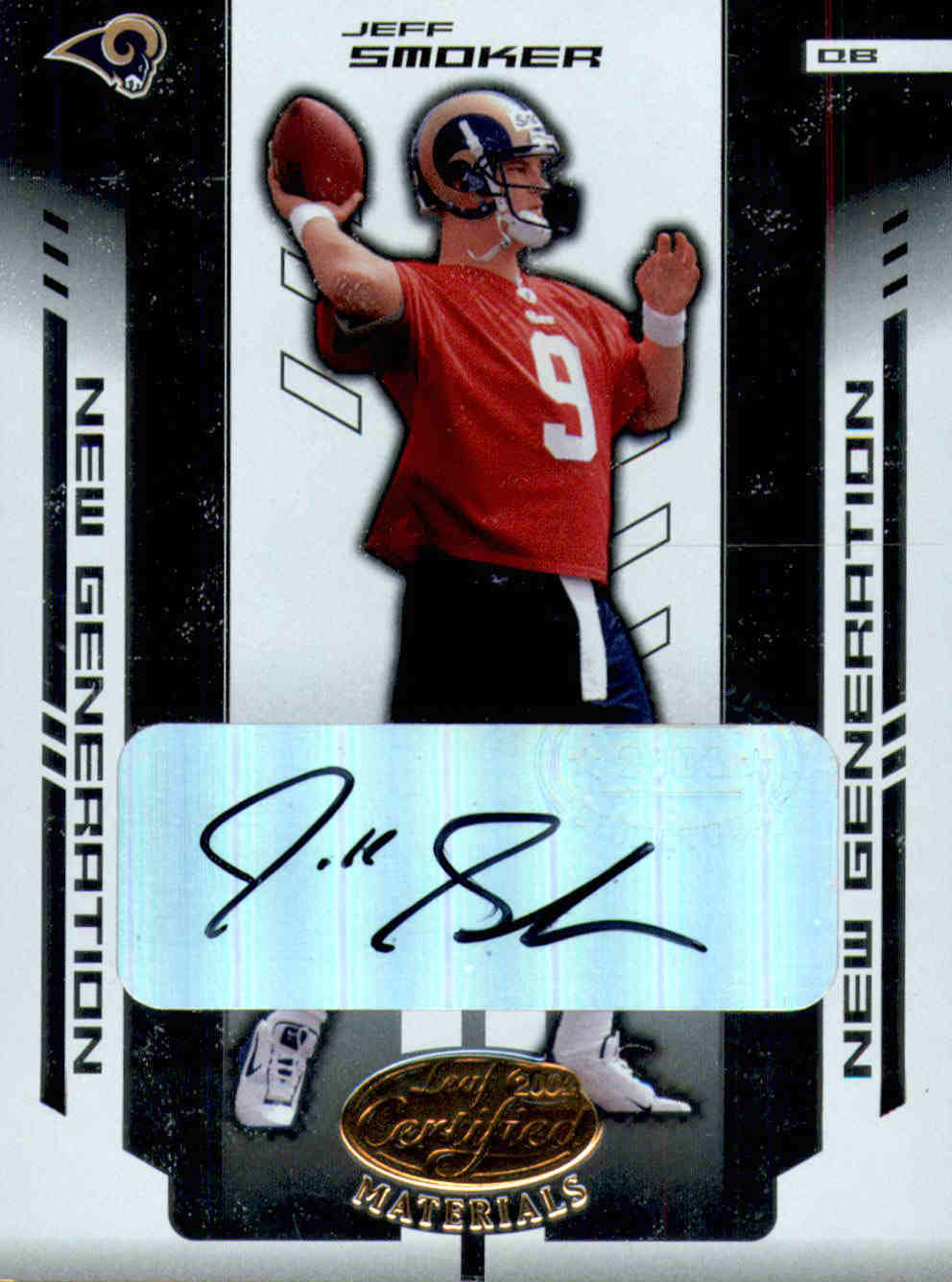 2004 Leaf Certified Materials #175 Jeff Smoker AU RC