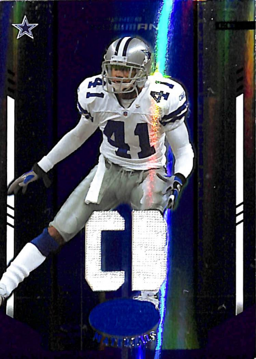2004 Leaf Certified Materials Mirror Blue Materials #33 Terence Newman