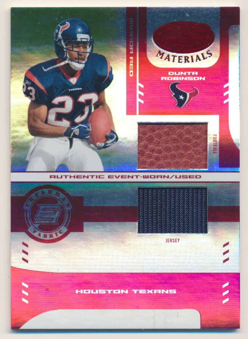2004 Leaf Certified Materials Mirror Red Materials #218 Dunta Robinson