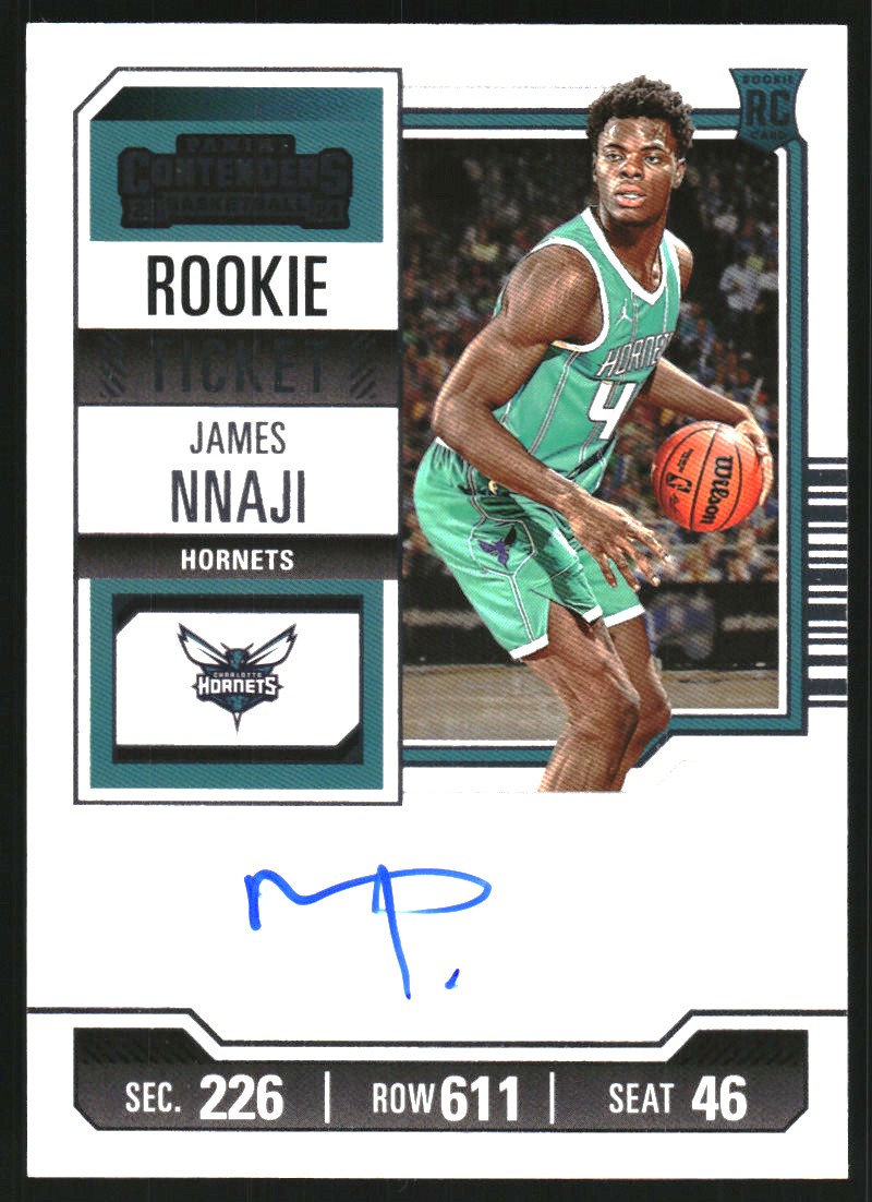 2023-24 Panini Contenders #126 James Nnaji RC