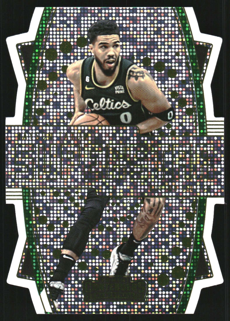 2023-24 Panini Contenders Superstar Die-Cuts #6 Jayson Tatum