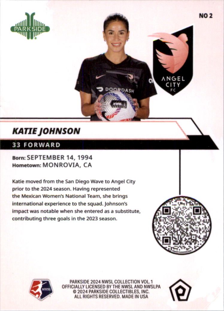 2024 Parkside NWSL Soccer Card Pick (Base) - Picture 3 of 217