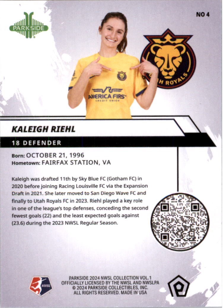 2024 Parkside NWSL Soccer Card Pick (Base) - Picture 7 of 217