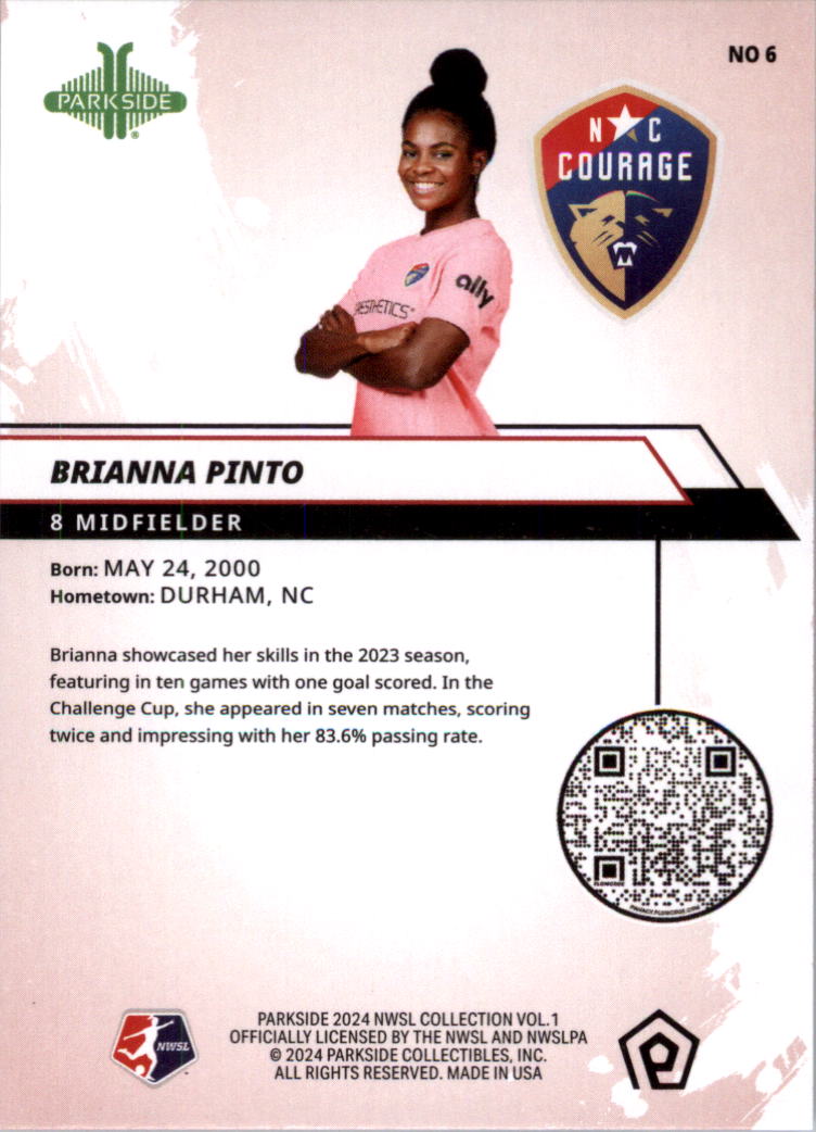 2024 Parkside NWSL Soccer Card Pick (Base) - Picture 11 of 217