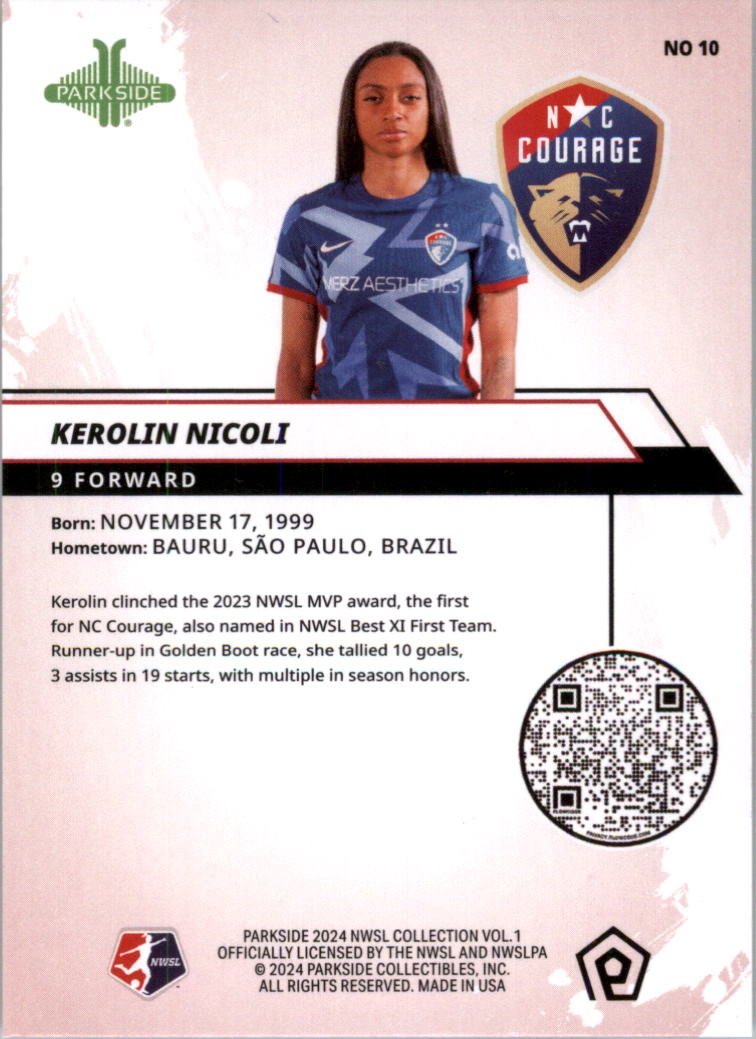 2024 Parkside NWSL Soccer Card Pick (Base) - Picture 15 of 217