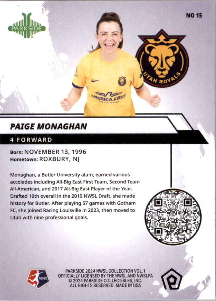 2024 Parkside NWSL Soccer Card Pick (Base) - Picture 19 of 217