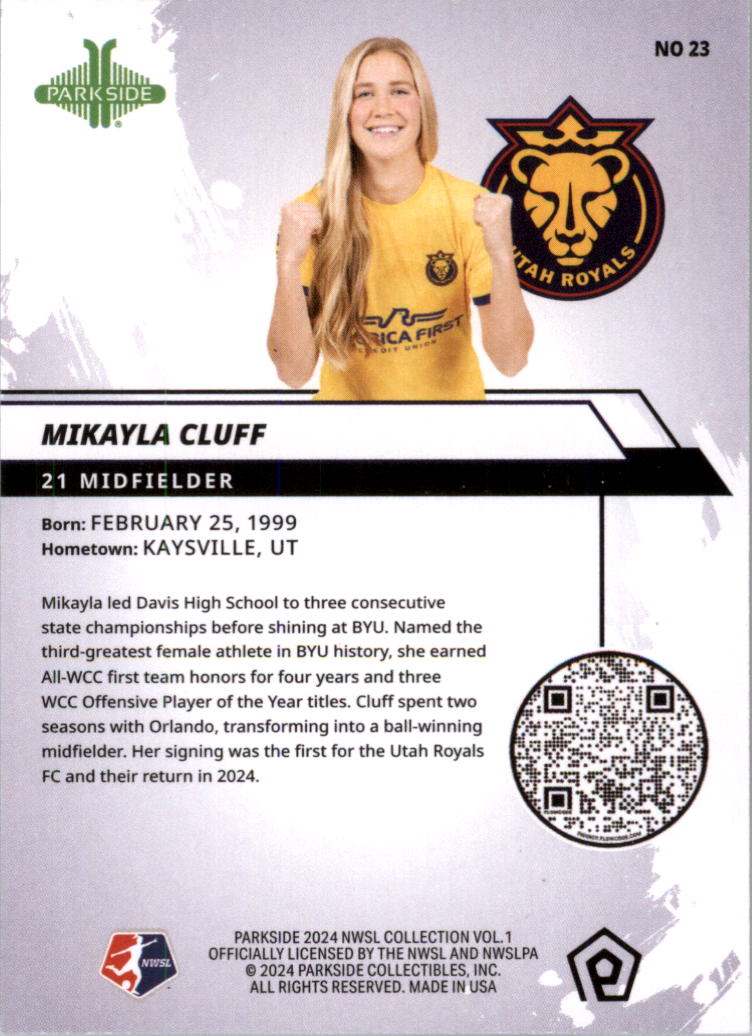 2024 Parkside NWSL Soccer Card Pick (Base) - Picture 25 of 217