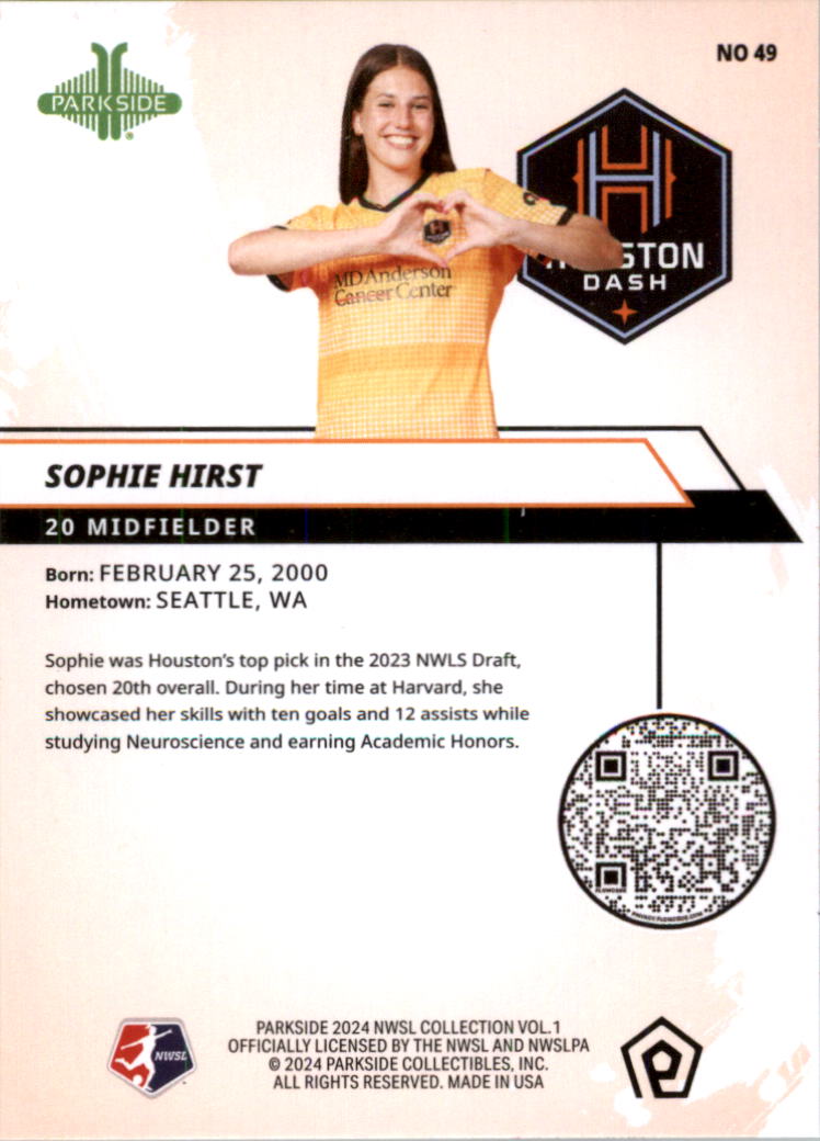 2024 Parkside NWSL Soccer Card Pick (Base) - Picture 47 of 217