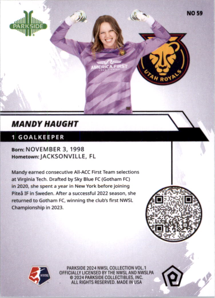 2024 Parkside NWSL Soccer Card Pick (Base) - Picture 55 of 217