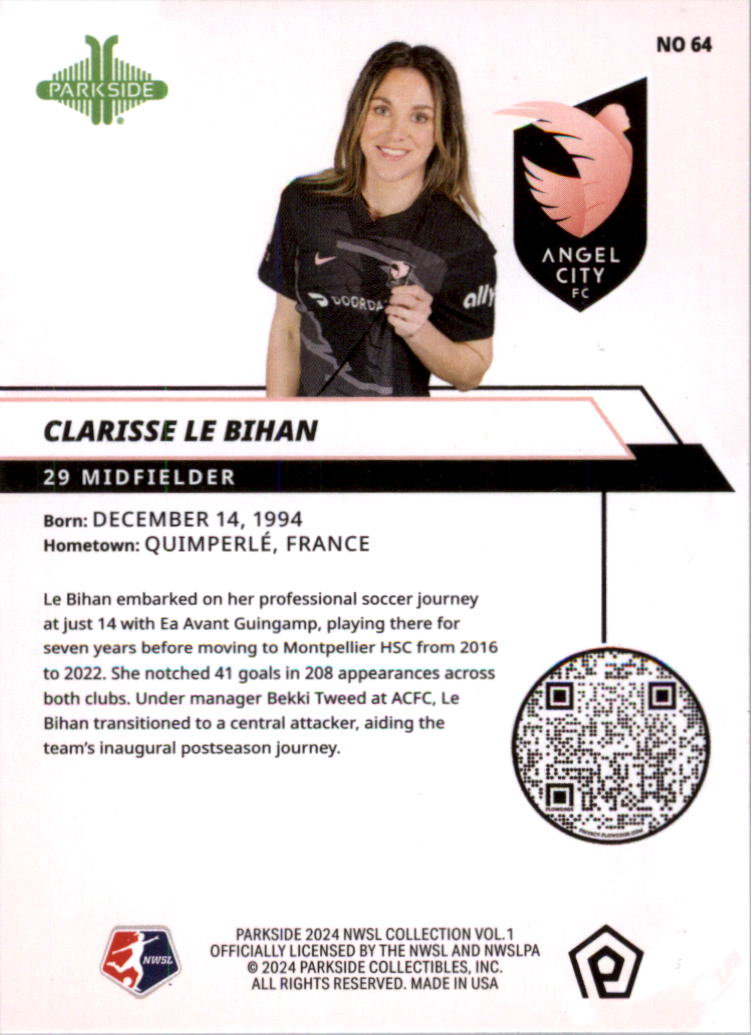 2024 Parkside NWSL Soccer Card Pick (Base) - Picture 57 of 217