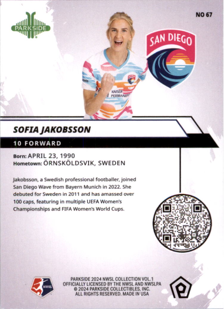 2024 Parkside NWSL Soccer Card Pick (Base) - Picture 59 of 217