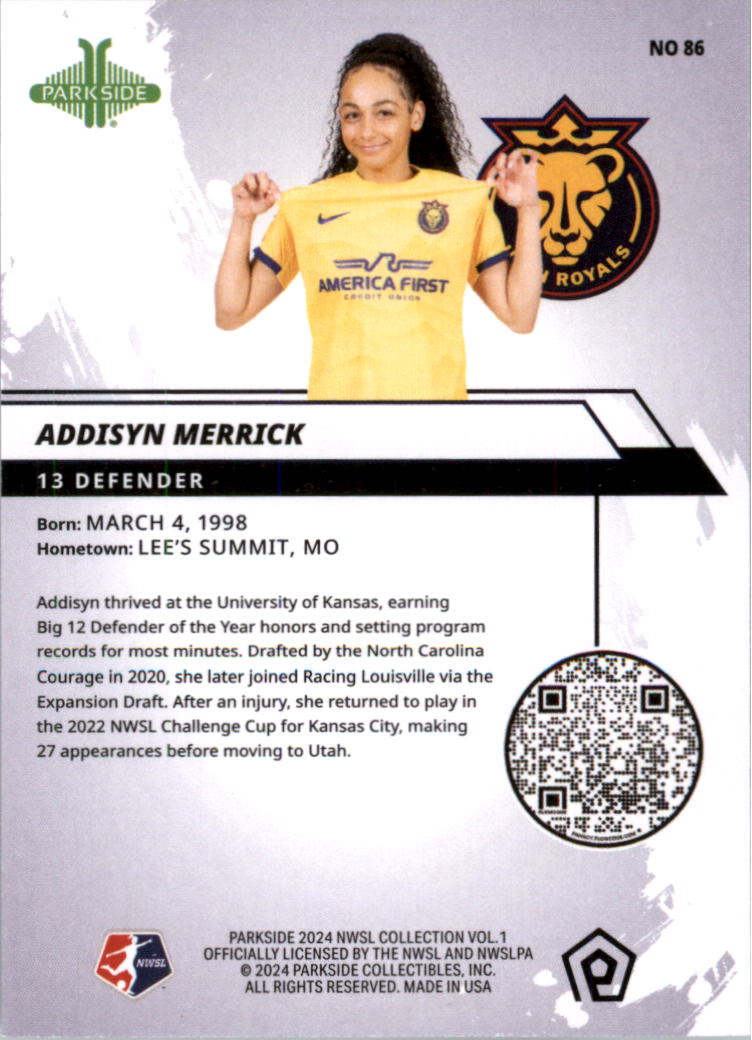 2024 Parkside NWSL Soccer Card Pick (Base) - Picture 83 of 217