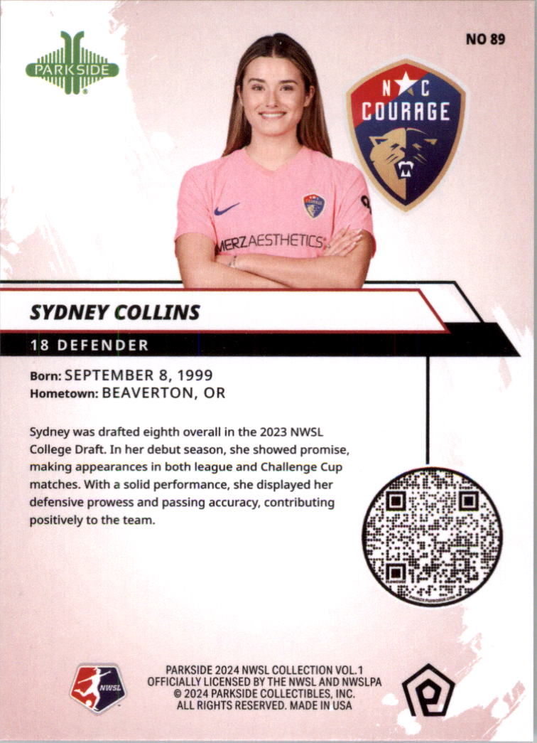 2024 Parkside NWSL Soccer Card Pick (Base) - Picture 85 of 217