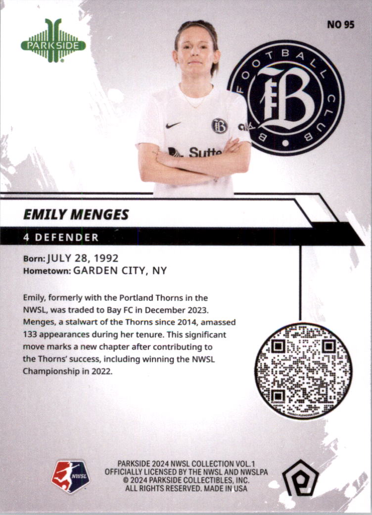 2024 Parkside NWSL Soccer Card Pick (Base) - Picture 89 of 217