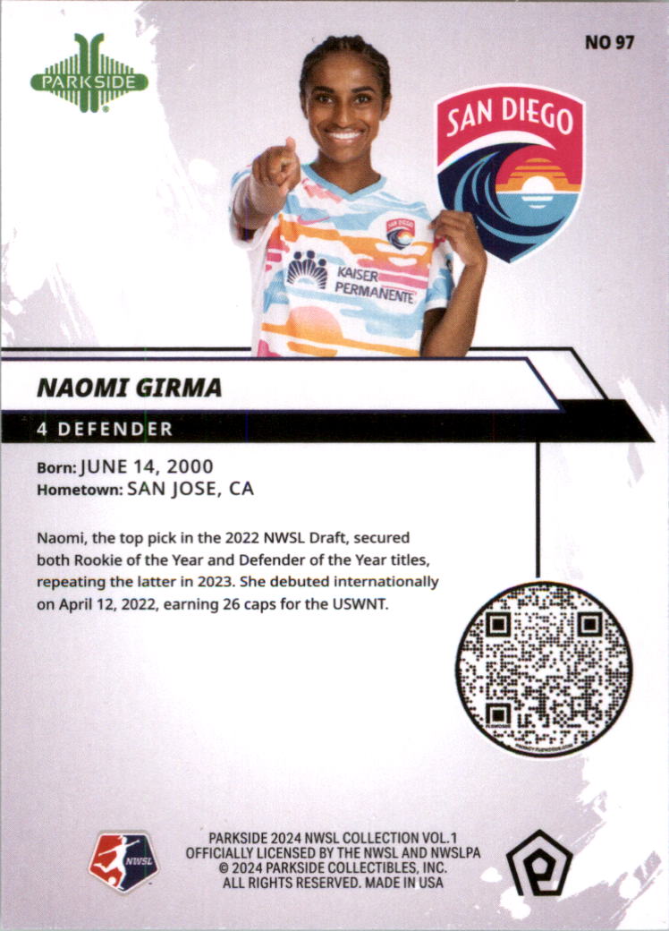 2024 Parkside NWSL Soccer Card Pick (Base) - Picture 93 of 217