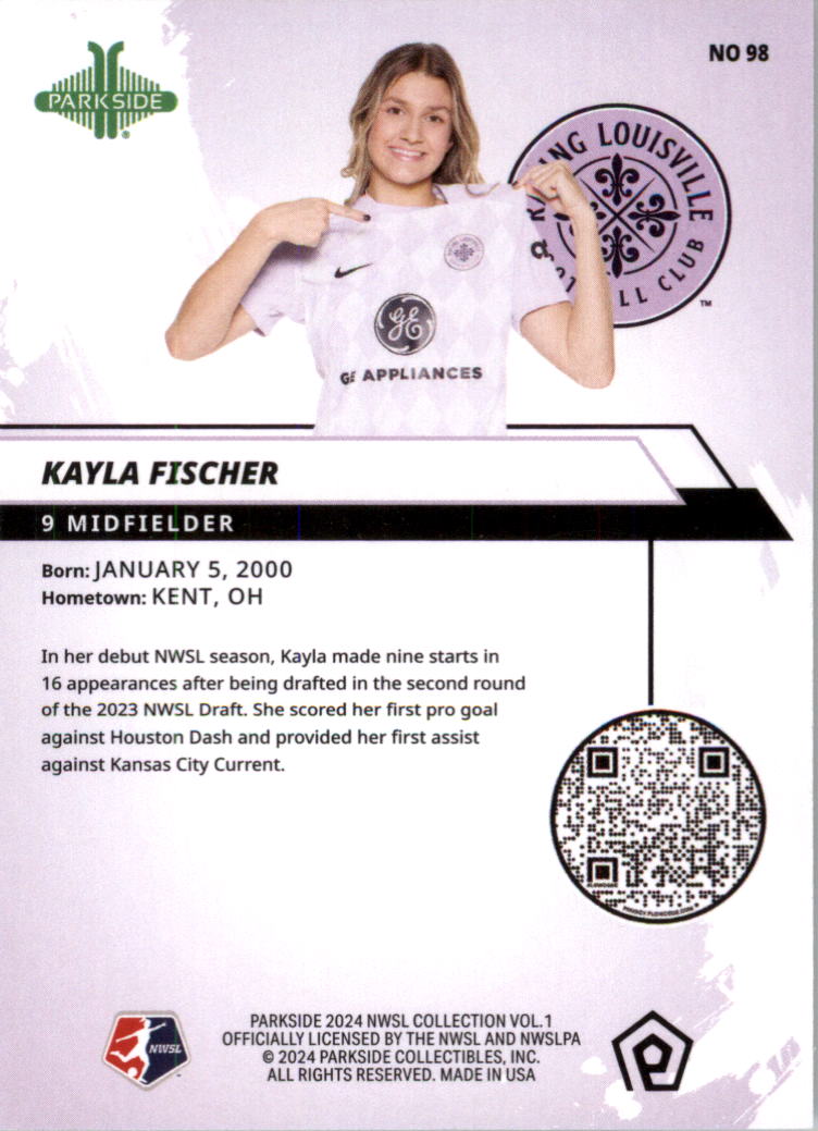 2024 Parkside NWSL Soccer Card Pick (Base) - Picture 95 of 217