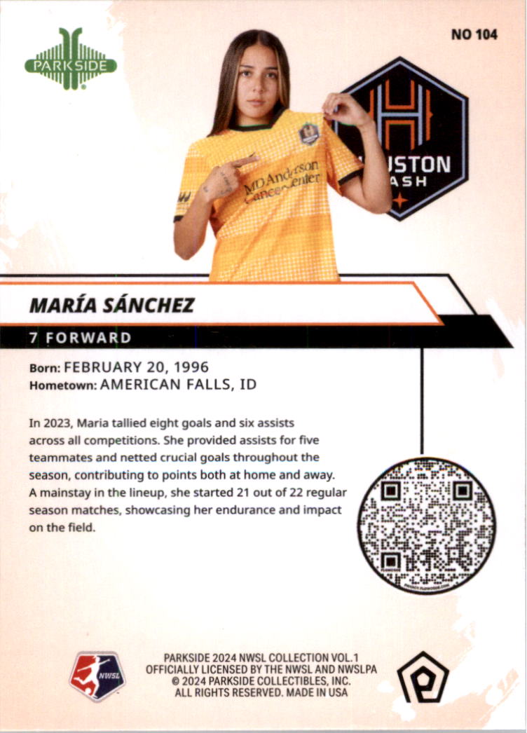 2024 Parkside NWSL Soccer Card Pick (Base) - Picture 103 of 217