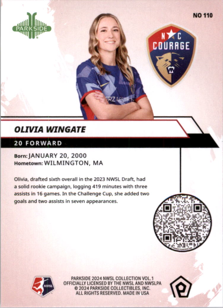 2024 Parkside NWSL Soccer Card Pick (Base) - Picture 113 of 217