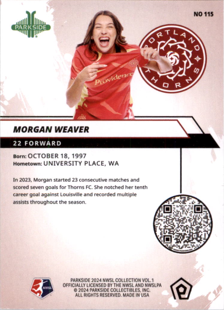2024 Parkside NWSL Soccer Card Pick (Base) - Picture 119 of 217