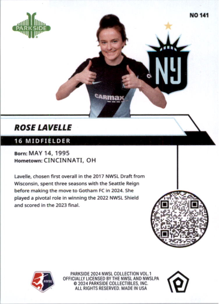 2024 Parkside NWSL Soccer Card Pick (Base) - Picture 155 of 217