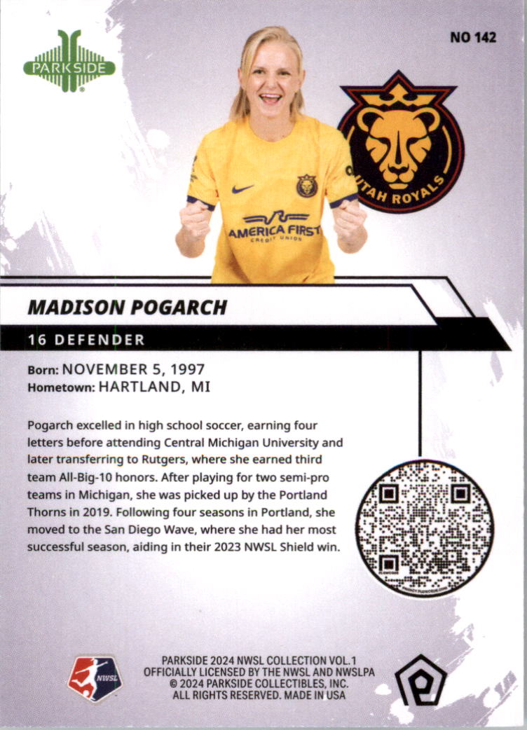 2024 Parkside NWSL Soccer Card Pick (Base) - Picture 157 of 217