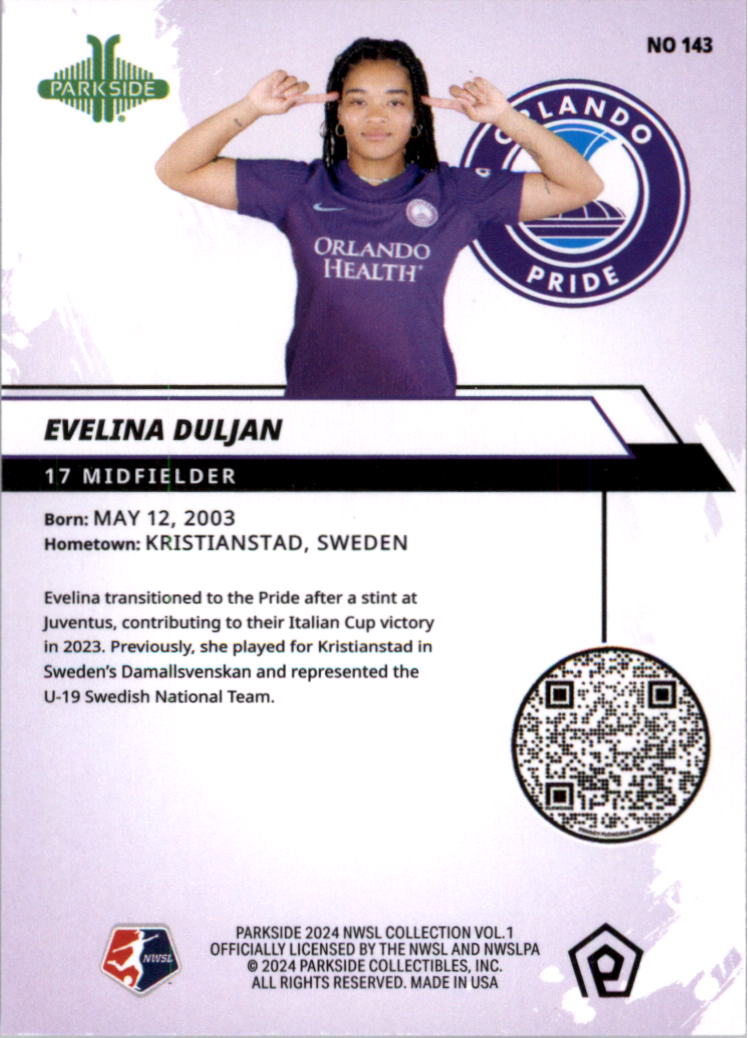2024 Parkside NWSL Soccer Card Pick (Base) - Picture 159 of 217