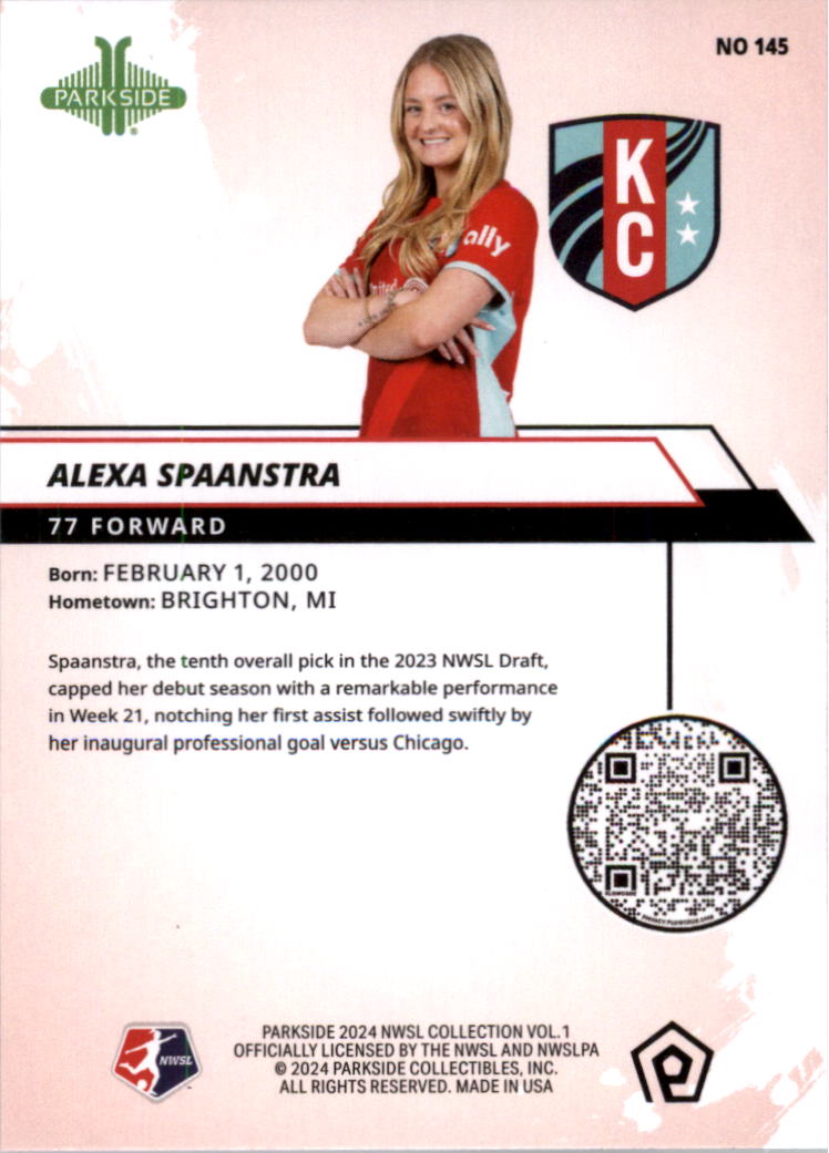 2024 Parkside NWSL Soccer Card Pick (Base) - Picture 163 of 217