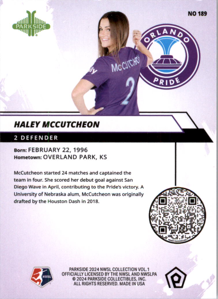 2024 Parkside NWSL Soccer Card Pick (Base) - Picture 203 of 217