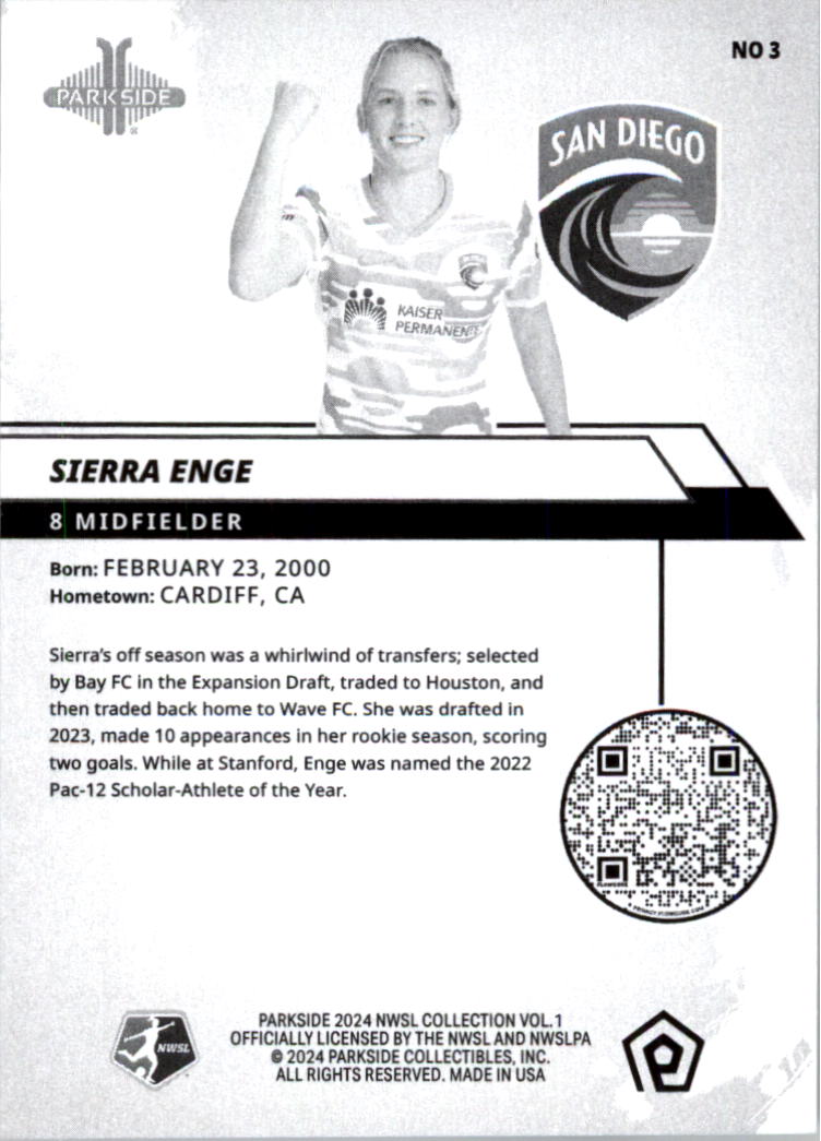 2024 Parkside NWSL Black and White Soccer Card Pick (Inserts) - Picture 3 of 41