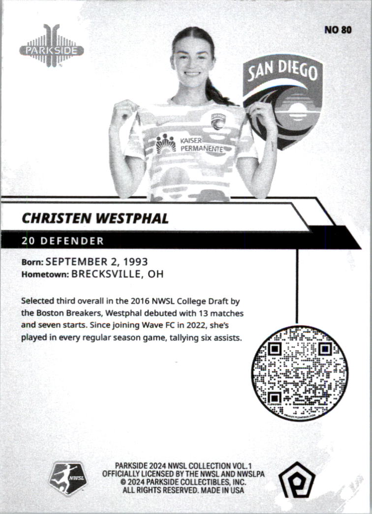2024 Parkside NWSL Black and White Soccer Card Pick (Inserts) - Picture 15 of 41