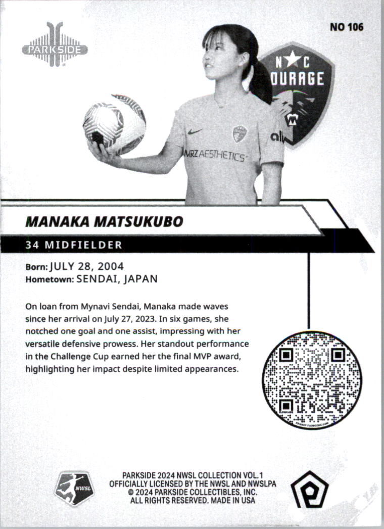 2024 Parkside NWSL Black and White Soccer Card Pick (Inserts) - Picture 21 of 41
