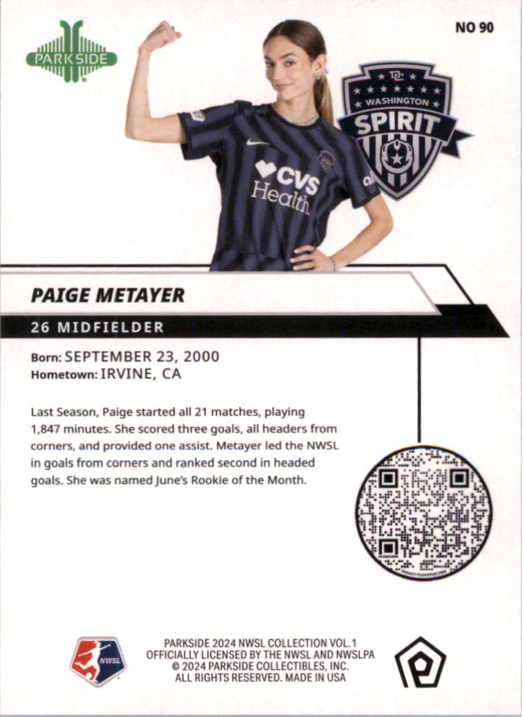 2024 Parkside NWSL Foil Soccer Card Pick (Inserts) - Picture 29 of 51
