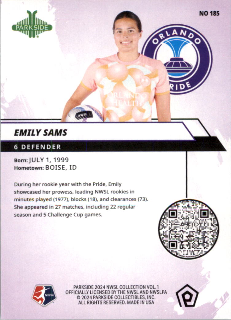 2024 Parkside NWSL Foil Soccer Card Pick (Inserts) - Picture 49 of 51