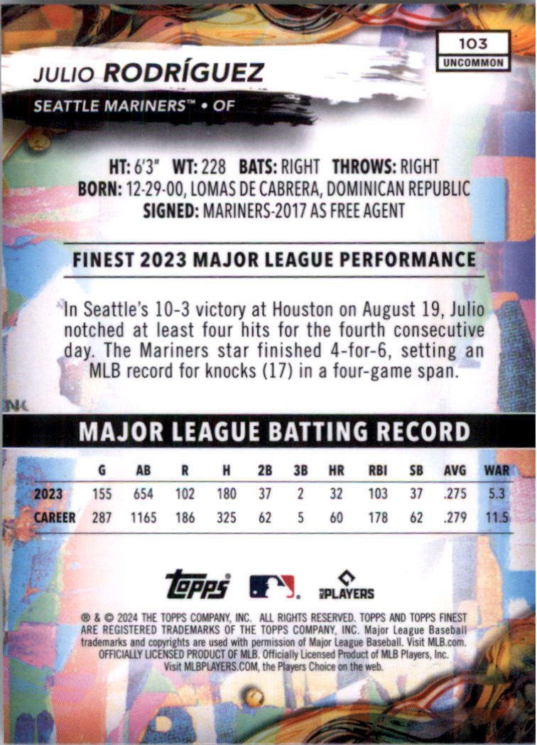 2024 Finest Baseball Card Pick - Picture 185 of 290