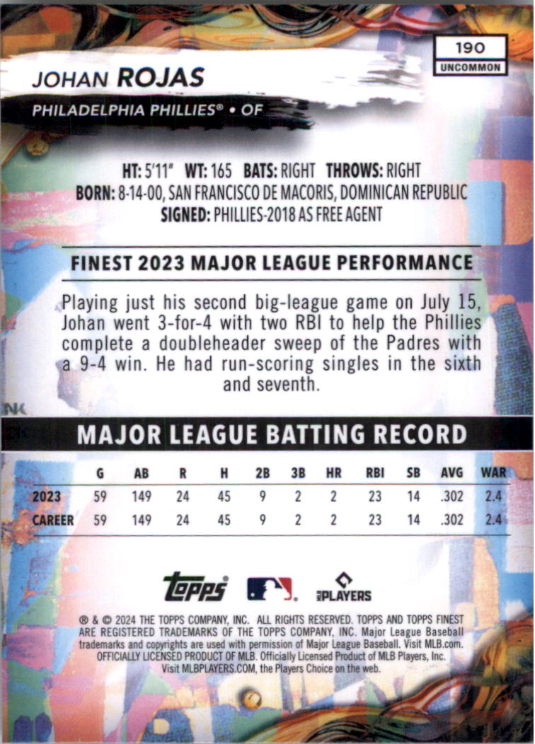 2024 Finest Baseball Card Pick - Picture 262 of 290