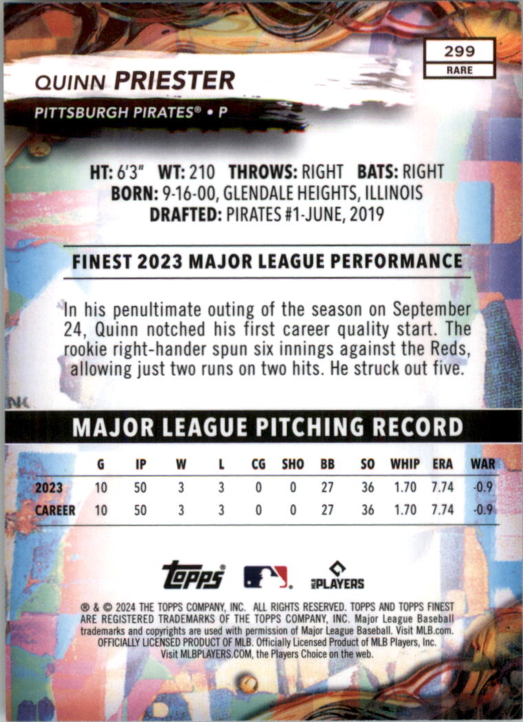 2024 Finest Baseball Card Pick - Picture 290 of 290